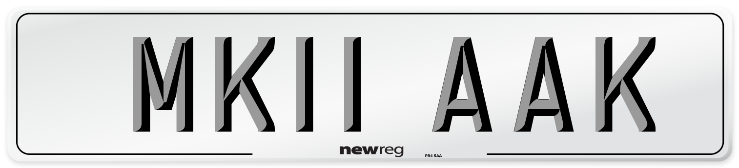 MK11 AAK Number Plate from New Reg